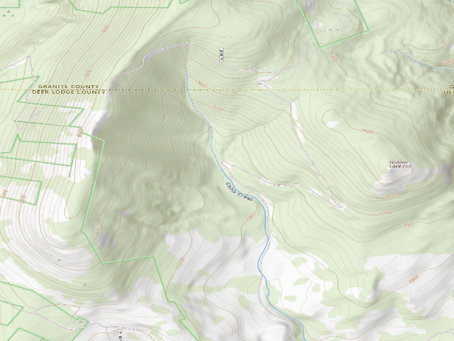 USGS topographic map of Cable Creek-002