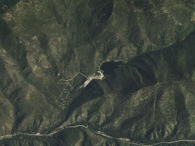 Aerial image of Cabresto Lake