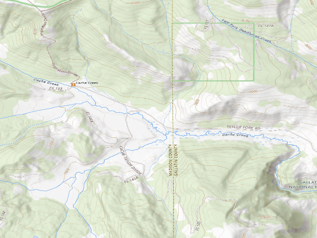 USGS topographic map of Cache Creek 5