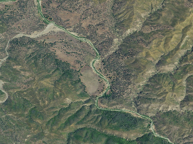 Aerial image of Cache Creek Natural Area