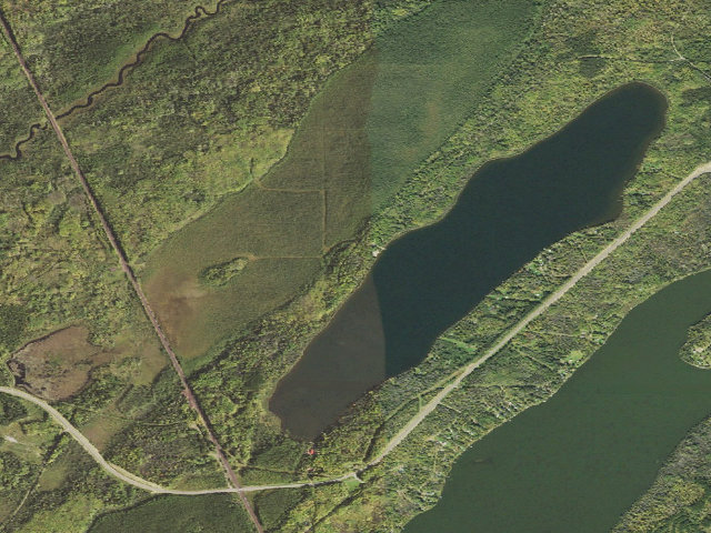 Aerial image of Cadotte Lake Campground