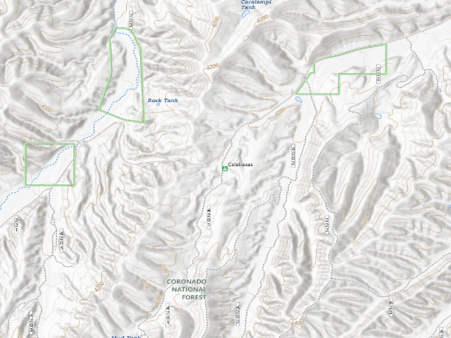 USGS topographic map of Calabasas Group Site