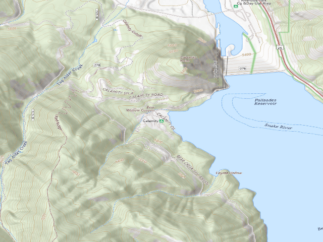 USGS topographic map of Calamity