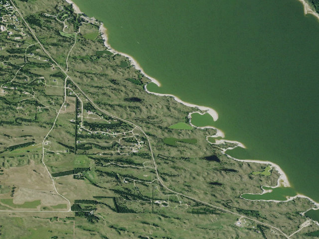 Aerial image of Calamus Reservoir SRA