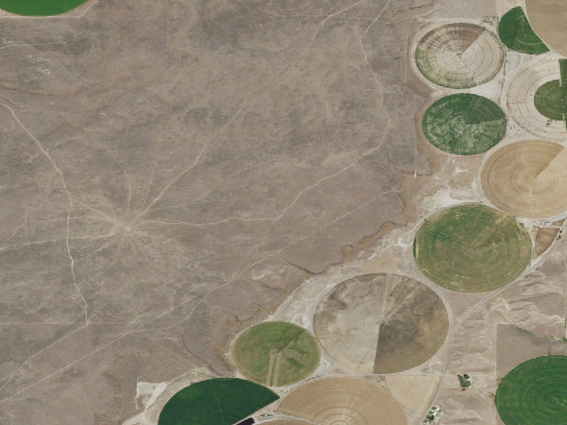 Aerial image of California National Historic Trail