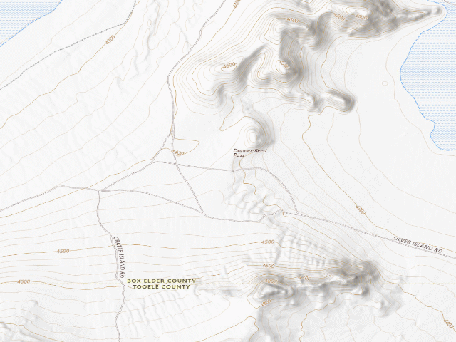 USGS topographic map of California National Historic Trail (Nht), Donner Reed Pass