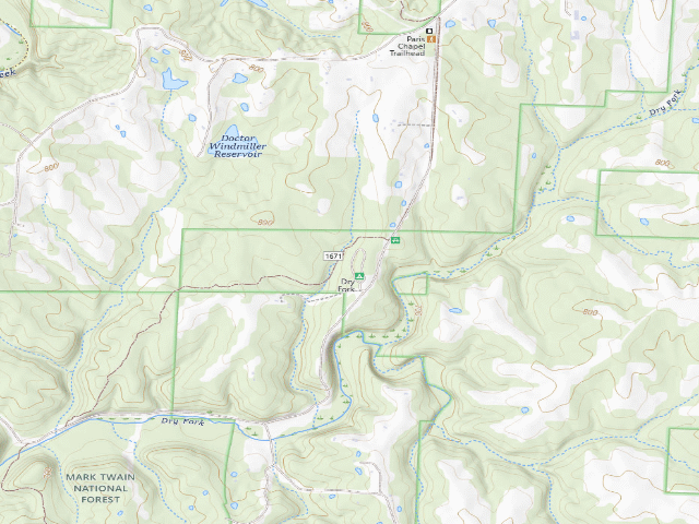 USGS topographic map of Callaway County