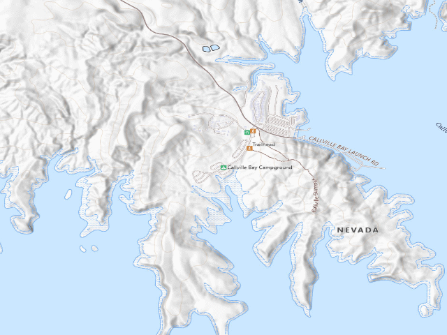 USGS topographic map of Callville Bay Campground