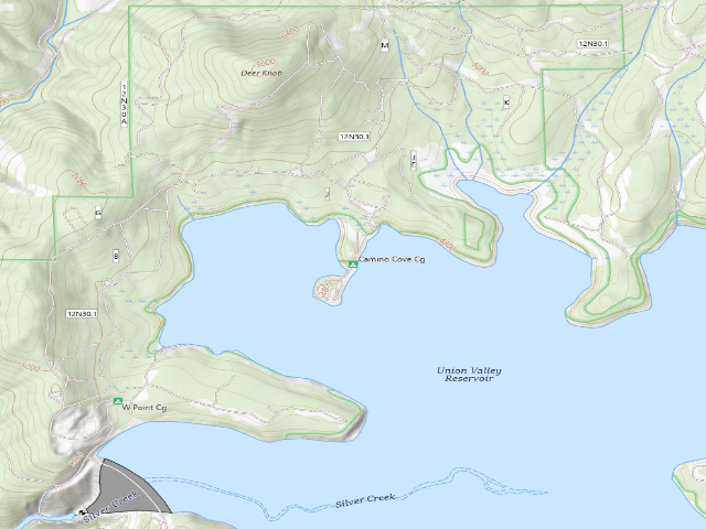 USGS topographic map of Camino Cove Cg