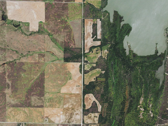 Aerial image of Camp #2 (Fort Supply WMA)