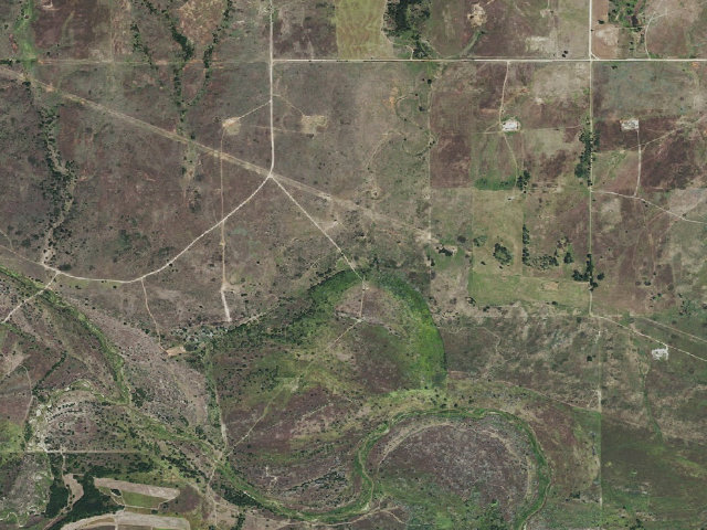 Aerial image of Camp 2 (Hal and Fern Cooper WMA)