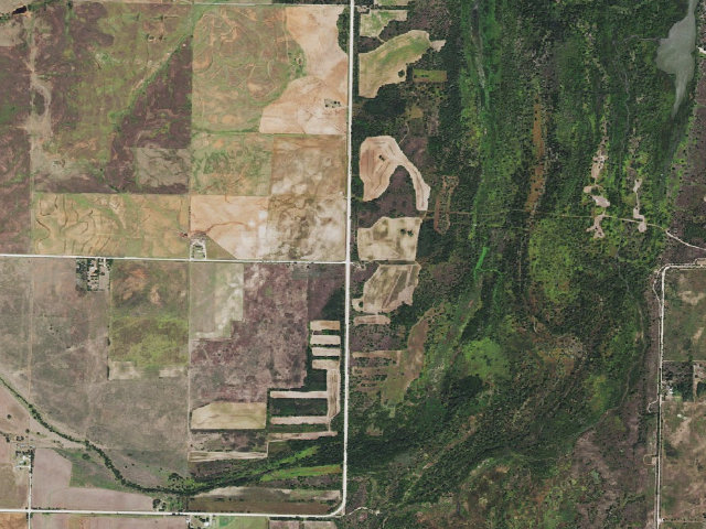 Aerial image of Camp #3 (Fort Supply WMA)
