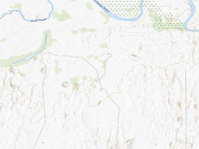 USGS topographic map of Camp 4 (Hal and Fern Cooper WMA)