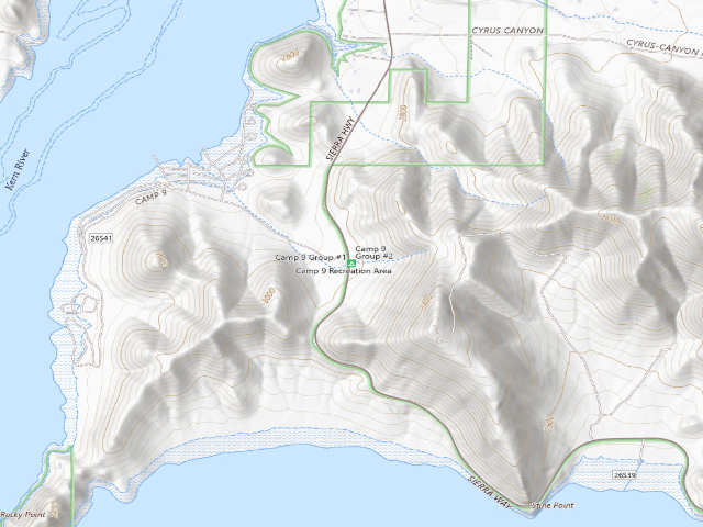 USGS topographic map of Camp 9 Recreation Area