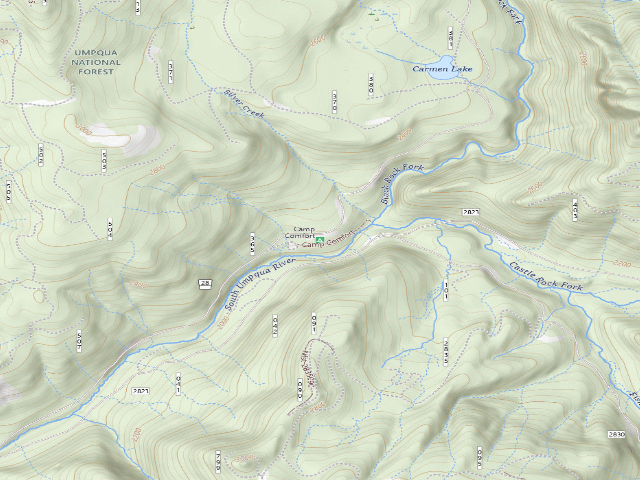 USGS topographic map of Camp Comfort