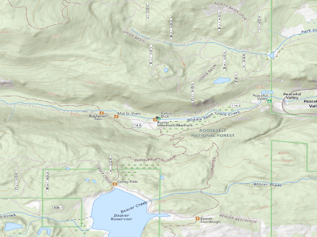 USGS topographic map of Camp Dick