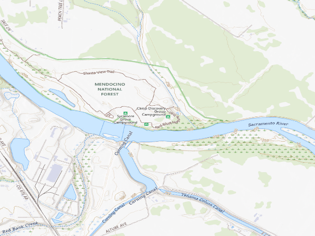USGS topographic map of Camp Discovery Group Campground