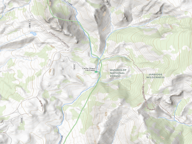 USGS topographic map of Camp Draw Trailhead