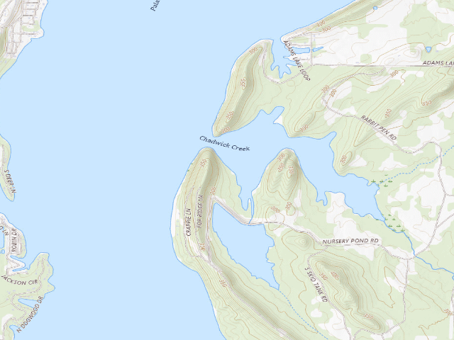 USGS topographic map of Camp Robinson Camping Area #3