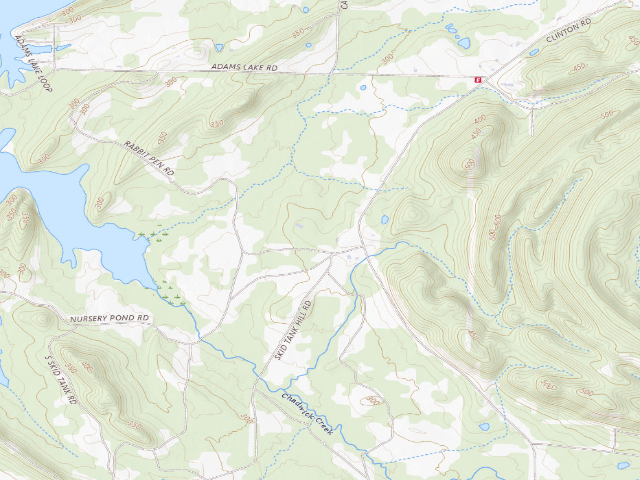 USGS topographic map of Camp Robinson WDA RV Camping Area