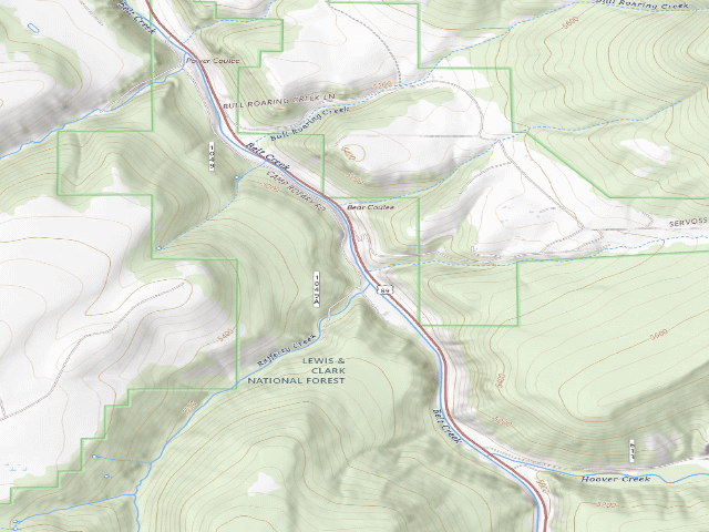 USGS topographic map of Camp Rotary Rd 1049-1