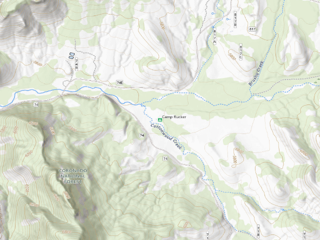 USGS topographic map of Camp Rucker Group Site