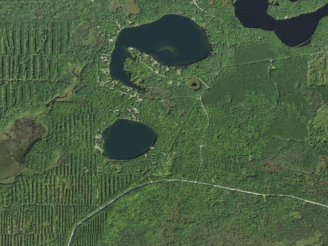 Aerial image of Camp Seven Lake Recreation Area