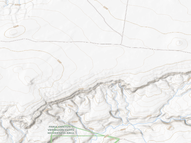 USGS topographic map of Camping Judd Hollow (Utah Trust Land)