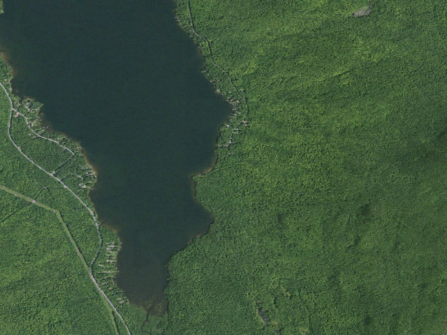 Aerial image of Campsite 1 [DEC #12164] (Chazy Highlands State Forest)
