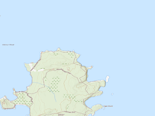 USGS topographic map of Campsite 10 (Valcour Island Primitive Area)