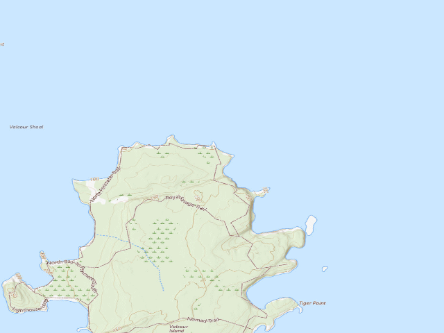 USGS topographic map of Campsite 11 (Valcour Island Primitive Area)