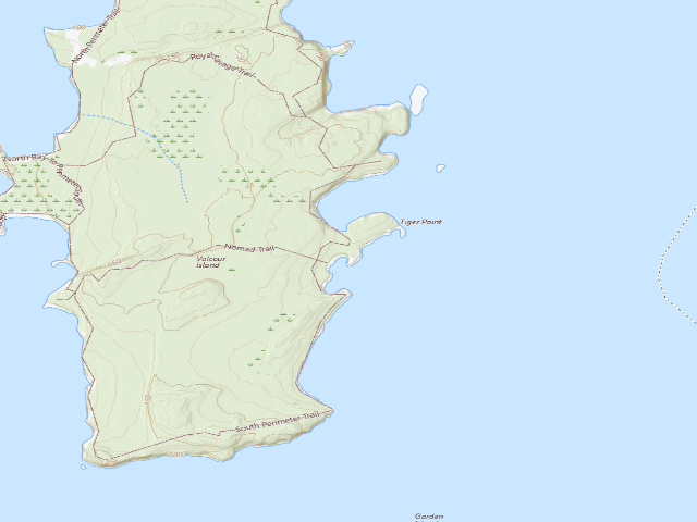 USGS topographic map of Campsite 15 (Valcour Island Primitive Area)