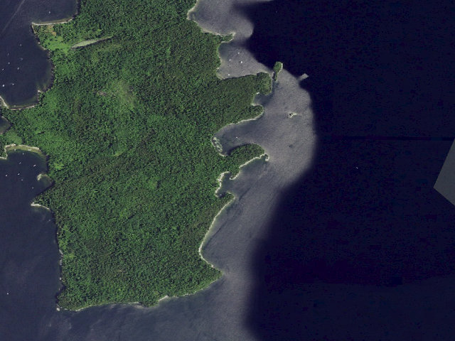 Aerial image of Campsite 16 (Valcour Island Primitive Area)
