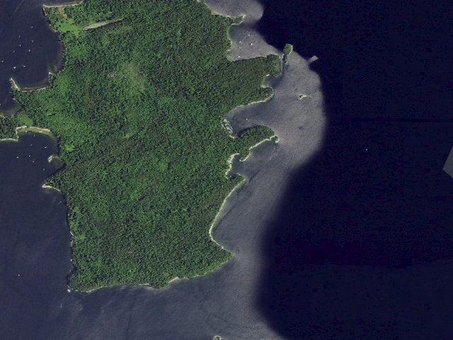 Aerial image of Campsite 17 (Valcour Island Primitive Area)