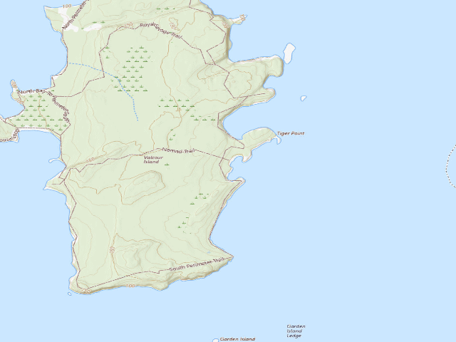 USGS topographic map of Campsite 17 (Valcour Island Primitive Area)
