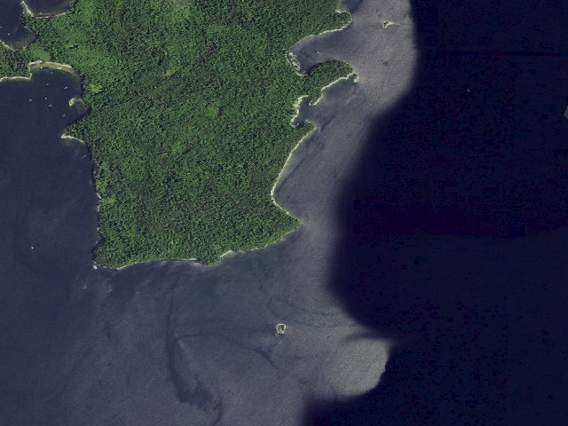 Aerial image of Campsite 18 (Valcour Island Primitive Area)