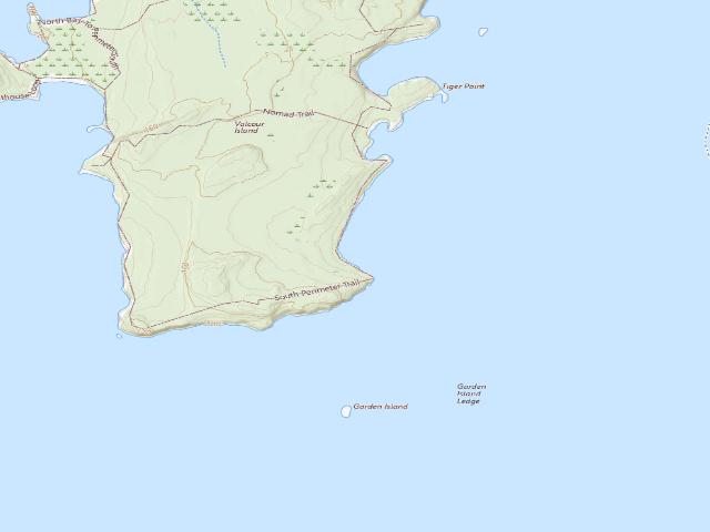USGS topographic map of Campsite 18 (Valcour Island Primitive Area)
