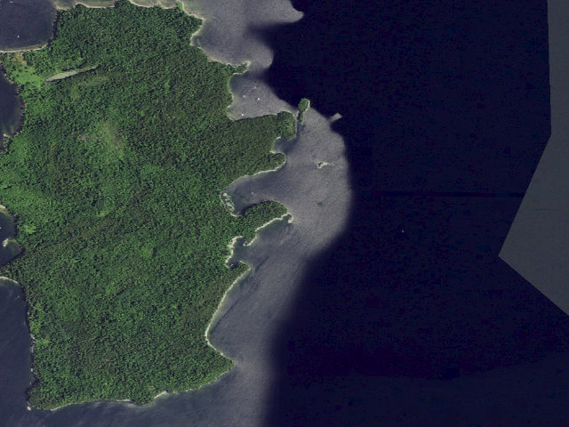 Aerial image of Campsite 19 (Valcour Island Primitive Area)