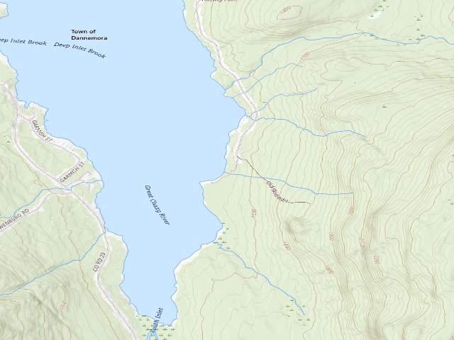 USGS topographic map of Campsite 2 [DEC #12162] (Chazy Highlands State Forest)