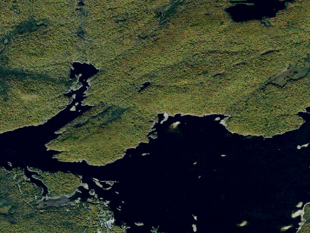 Aerial image of Campsite 2 (Five Ponds Wilderness)