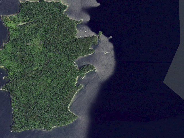 Aerial image of Campsite 20 (Valcour Island Primitive Area)