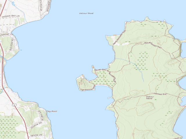 USGS topographic map of Campsite 23 (Valcour Island Primitive Area)
