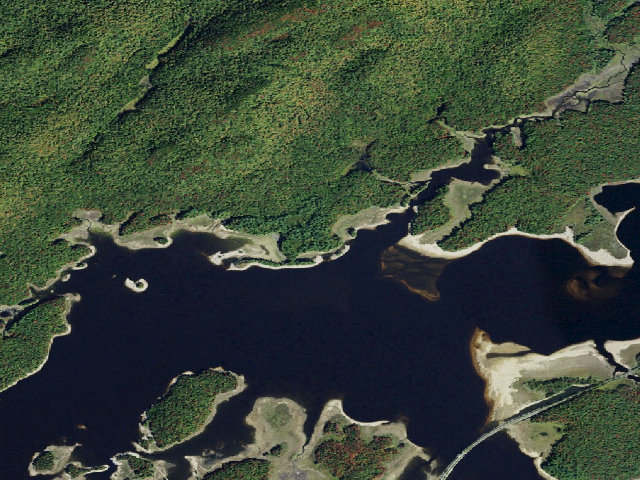 Aerial image of Campsite 25 (Five Ponds Wilderness)