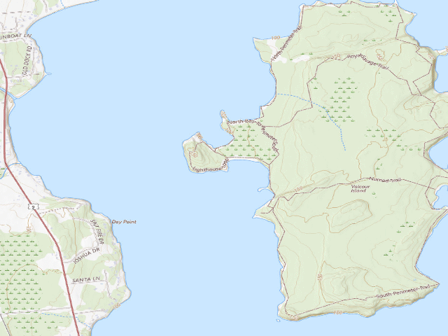 USGS topographic map of Campsite 26 (Valcour Island Primitive Area)