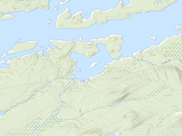 USGS topographic map of Campsite 28 (Independence River Wild Forest)