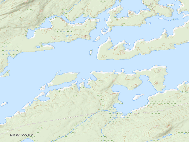 USGS topographic map of Campsite 29 (Independence River Wild Forest)
