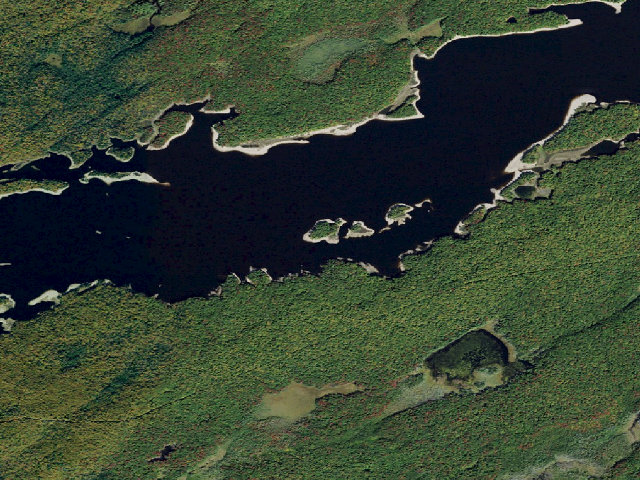 Aerial image of Campsite 34 (Independence River Wild Forest)