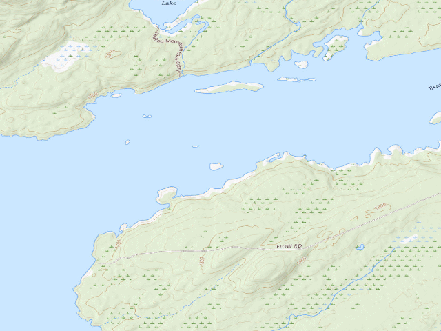 USGS topographic map of Campsite 36 (Independence River Wild Forest)