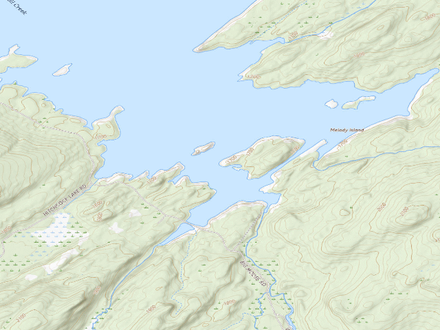 USGS topographic map of Campsite 42 (Independence River Wild Forest)