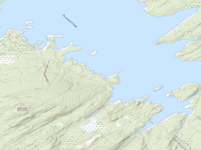 USGS topographic map of Campsite 43 (Independence River Wild Forest)